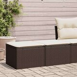 vidaXL 2-dijelni set vrtnih sofa poliratan i bagrem s jastucima smeđi | shoptok.hr