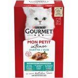 Gourmet Miješano pakiranje Mon Petit 24 x 50 g - Duetti: losos/piletina Cijene