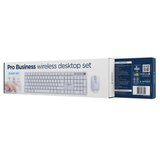 Gembird KBS-WMS-01-W Silent key Pro Business wireless desktop set, white, US layout | shoptok.hr
