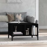  Stolić za kavu crni 60x50x36,5 cm od konstruiranog drva | shoptok.hr