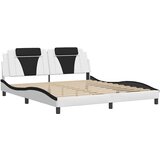  Okvir za krevet Viana bez madraca bijelo-crni 180x200cm umjetna koža | shoptok.hr