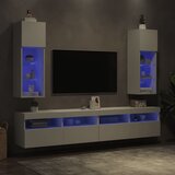 TV ormarići s LED svjetlima 2 kom bijeli 30,5 x 30 x 90 cm | shoptok.hr