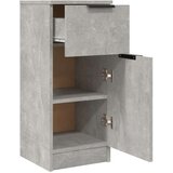  Komoda siva boja betona 30 x 30 x 70 cm od konstruiranog drva | shoptok.hr