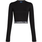 Karl Lagerfeld jeans Majica crna / bijela Cijene