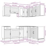  11-dijelni set kuhinjskih elemenata "Lucca" izrađeno drvo | Shoptok.si