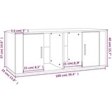 TV omarica siva sonoma 100x35x40 cm inženirski les, (20730816) | Shoptok.si