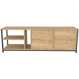 Hanah home Primrose - Black, Oak TV omarica, (20867237)