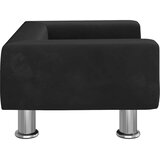  Krevet za pse crni 50x40x26,5 cm baršunasti | shoptok.hr