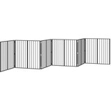  Pasja vrata 6 pcs Črna 80 x 80 cm Cinkana jeklena, (5000232757) | Shoptok.si
