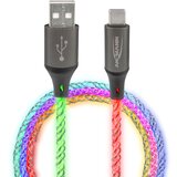 Ansmann USB-A / USB-C Cable with LED Lighting 100cm 1700-0158 | shoptok.hr