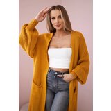 Kesi Włoski Włoski Sweater long cardigan mustard Cijene