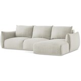 Makamii Bež sklopiva kutna garnitura (s desnim kutom/s ležaljkom) Leila – | shoptok.hr