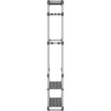 vidaXL 3-nadstropno stojalo za oblačila srebrno 59x29x192 cm aluminij | Shoptok.si