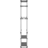 Stalak za odjeću s 3 razine srebrni 59x29x192 cm aluminijski