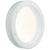 Vratno okence (Kovina, Bela, Izgled stekla: Prozorno steklo, Premer: 26 cm)