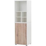 MID.YOU Arhivska Omara Serie 510, Bela, Barva Hrasta | Shoptok.si