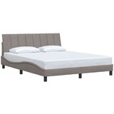  Posteljni okvir brez vzmetnice taupe 160x200 cm blago | Shoptok.si
