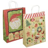  Darilna vrečka Christmas, jumbo, eko, bela Cene