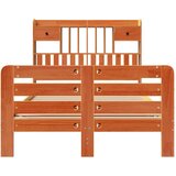 Krevet s regalom za knjige bez madraca 135 x 190 cm od borovine | shoptok.hr