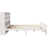 vidaXL Knjižna postelja brez vzmetnice bela 180x200 cm trdna borovina | Shoptok.si