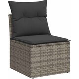  6-dijelni set vrtnih sofa poliratan i bagrem s jastucima sivi | shoptok.hr