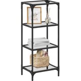  Stalak za pohranu s prozirnom površinom 40 x 30 x 95 cm čelični | shoptok.hr