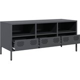 TV ormarić antracit 101,5 x 39 x 43,5 cm hladno valjani čelik | Eponuda.com