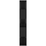 vidaXL knjižna omara za razdelitev prostora črna 100x24x155 cm | Shoptok.si