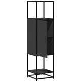vidaXL Visoka ploča crna 35,5x35x139 cm Konstruirano drvo i metal | shoptok.hr