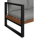 Ambia Garden LOUNGE GARNITURA tkanina akacija masivno jeklo | Shoptok.si