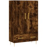  Visoka komoda boja hrasta 69,5 x 31 x 115 cm konstruirano drvo Slike