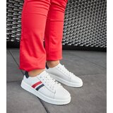 Gemre White leather lace-up sneakers Camilla | shoptok.hr