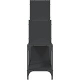  Regal za knjige crni 92 x 30 x 102 cm konstruirano drvo i metal | shoptok.hr