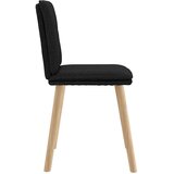  Jedilni stoli 4 kosi črno blago | Shoptok.si
