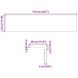 vidaXL Prozorske klupice 2 kom svijetlosmeđe 110x30x2 cm masivne hrast | shoptok.hr