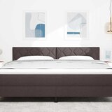  LED glava kreveta Smeđa 180 cm tkanina | shoptok.hr