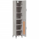  Visoka komoda siva sonome 34,5x34x180 cm od konstruiranog drva | shoptok.hr