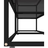 TV ormarić crni 200 x 40 x 40,5 cm od kaljenog stakla | shoptok.hr