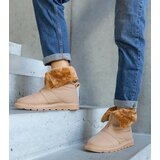  Beige insulated snow boots with collar Edidda | shoptok.hr