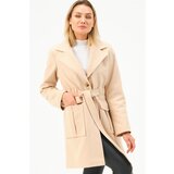 Dewberry Z6778 WOMEN'S COAT-BEIGE Cijene
