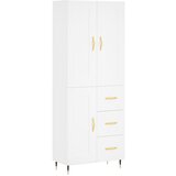 vidaXL Visoka omara bela 69,5x34x180 cm inženirski les, (21010915) | Shoptok.si