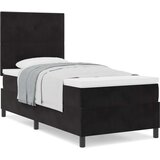  Posteljna podlaga z vzmetnico – črna, 90x200 cm, žamet, (22053021) | Shoptok.si