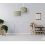  Duolla - Luster na sajli DUO 1xE27/15W/230V, prečnik 40 cm, zelena/zlatna | Eponuda.com
