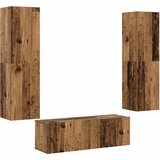  3-dijelni zidni set TV ormarić konstruirano drvo | shoptok.hr