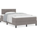 Box Postelja z vzmetnico z vzmetnico Taupe 120 x 200 cm blago, (5000127843) | Shoptok.si