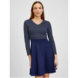 Orsay Dark blue ladies patterned dress - Women Cijene