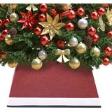 vidaXL Podloga za božićno drvce crveno-bijela 48 x 48 x 25 cm Cijene