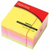 Optima blokčići samolepljivi 75 x 75 neon mix ( 22937 ) | Eponuda.com