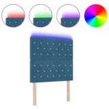  LED vzglavje z LED lučmi Diamantni Temno modra 90 cm Žamet, (5000043993) | Shoptok.si