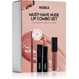 NOBEA Day-to-Day Must-have Nude Lip Combo Set darilni set za ustnice Slike